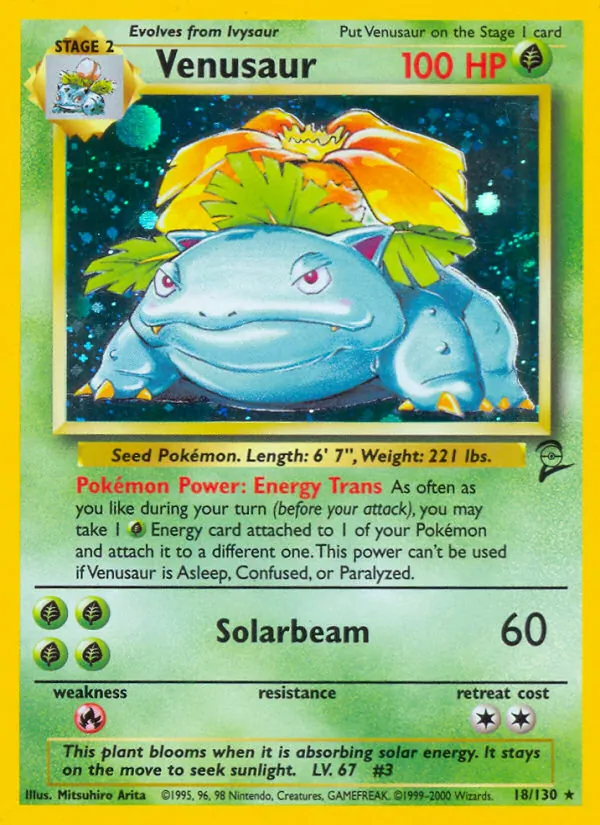Venusaur, Base Set 2 Nº 18