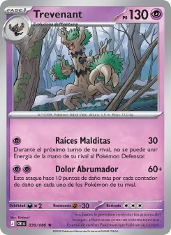 Trevenant, Caos Creciente Nº 039 Holo