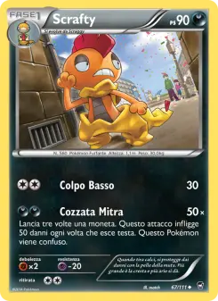 Scrafty, Colpi Furiosi No. 67 Normal