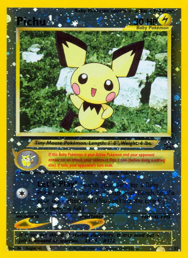 Pichu, Wizards Black Star Promos Nº 35