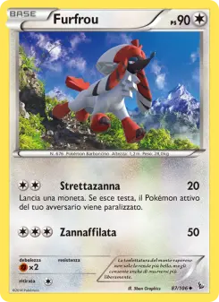 Furfrou, Fuoco Infernale No. 87 Normal