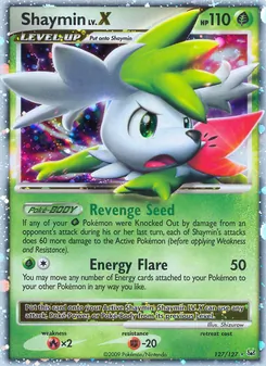 Shaymin, Platinum No. 127 Holo