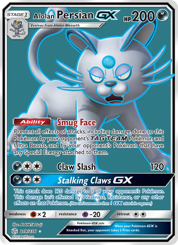 Alolan Persian GX, Cosmic Eclipse No. 219