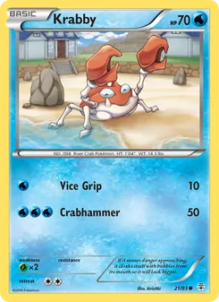Krabby, Generations No. 21 Normal
