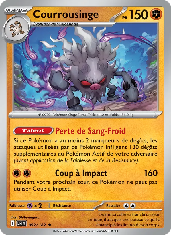 Courrousinge, Rivalités Destinées No. 092