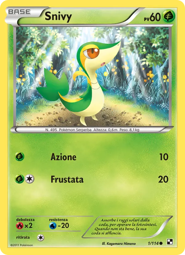 Snivy, Nero e Bianco No. 1