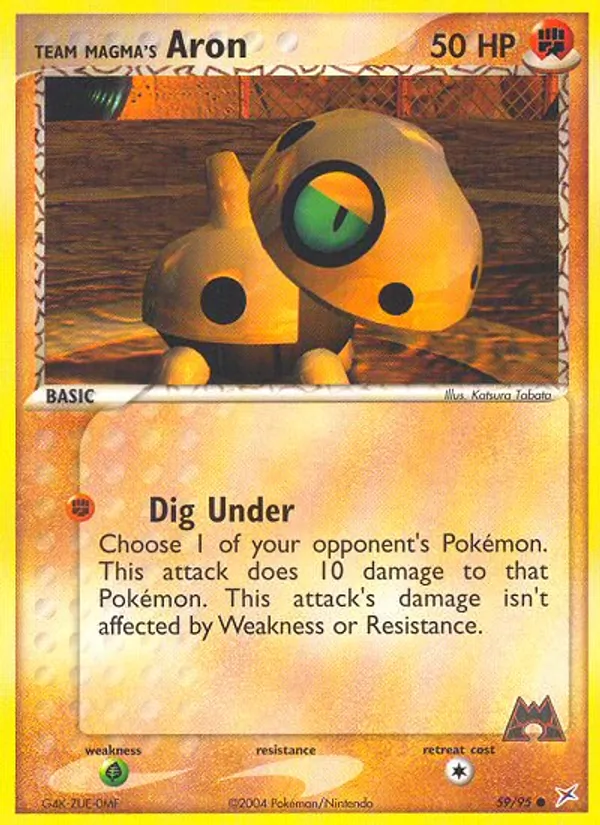 Team Magma's Aron, Team Magma vs Team Aqua No. 59