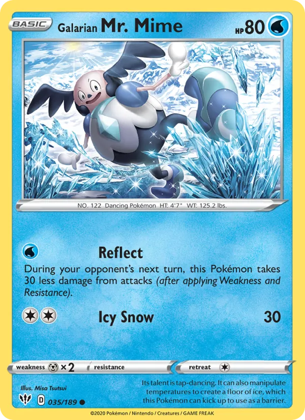 Galarian Mr. Mime, Darkness Ablaze Nº 35