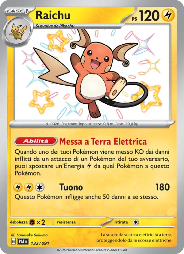 Raichu, Destino di Paldea No. 132