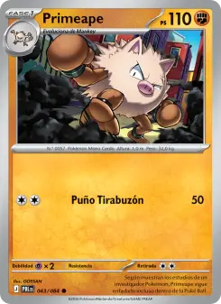 Primeape, Oscuridad Absoluta Nº 043 Normal