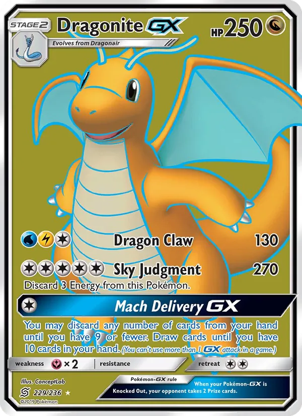 Dragonite GX, Unified Minds No. 229