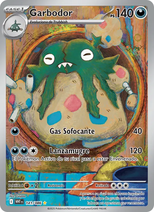 Garbodor, Llama Blanca No. 141