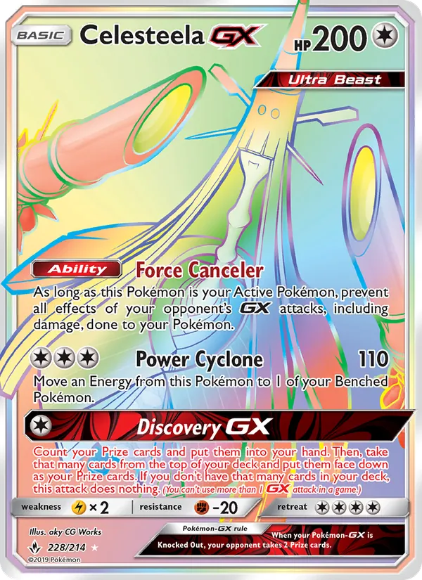 Celesteela GX, Unbroken Bonds Nº 228