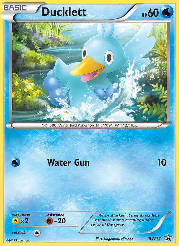 Ducklett, BW Black Star Promos Nº BW17