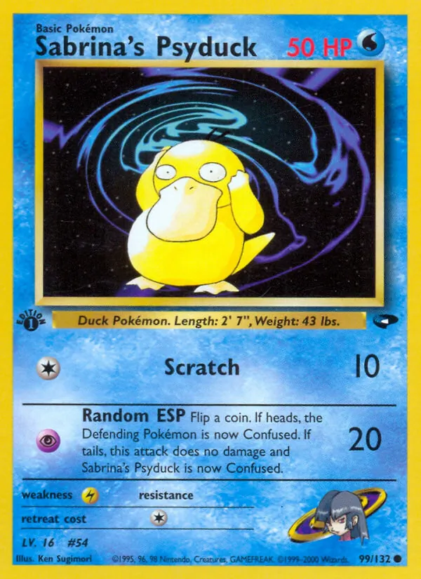 Sabrina's Psyduck, Gym Challenge No. 99