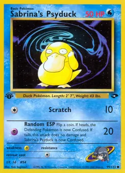 Sabrina's Psyduck, Gym Challenge No. 99 Normal