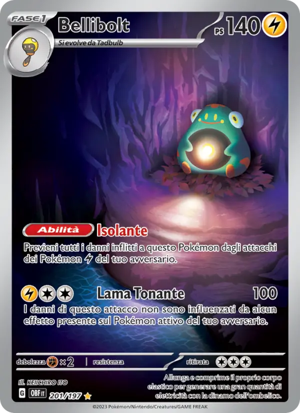 Bellibolt, Ossidiana Infuocata Nº 201