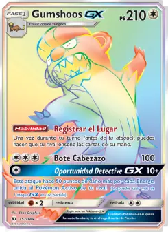 Gumshoos GX, Sol y Luna No. 157 Normal