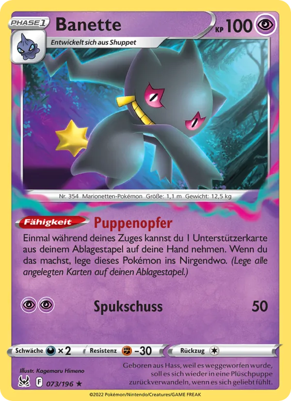 Banette, Verlorener Ursprung No. 073