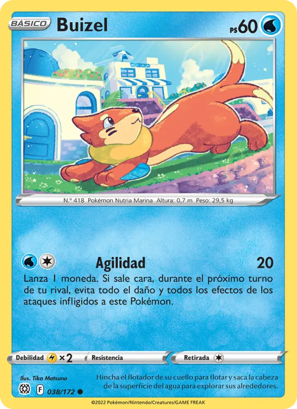 Buizel, Astros Brillantes No. 038