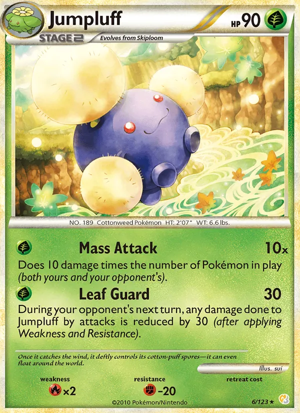 Jumpluff, HeartGold SoulSilver No. 6