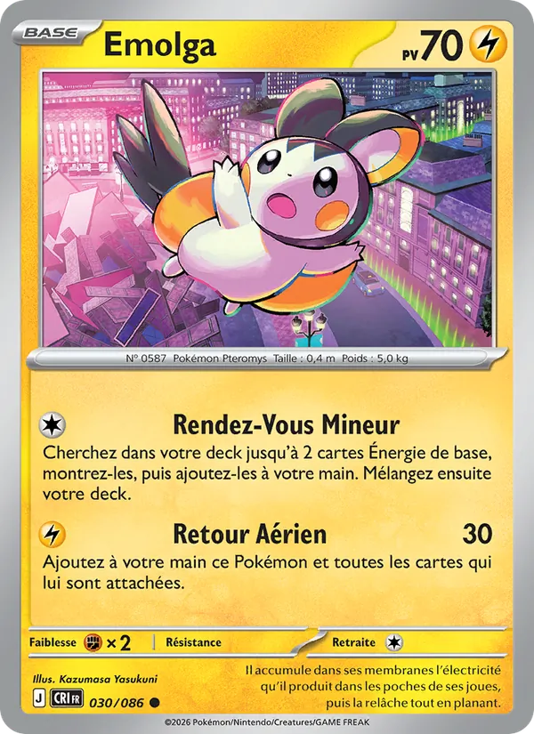 Emolga, Chaos Ascendant No. 030
