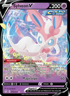 Sylveon V, Evoluzioni Eteree Nº 74 Holo