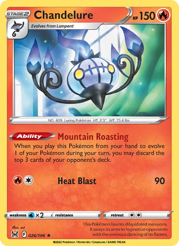 Chandelure, Lost Origin No. 026