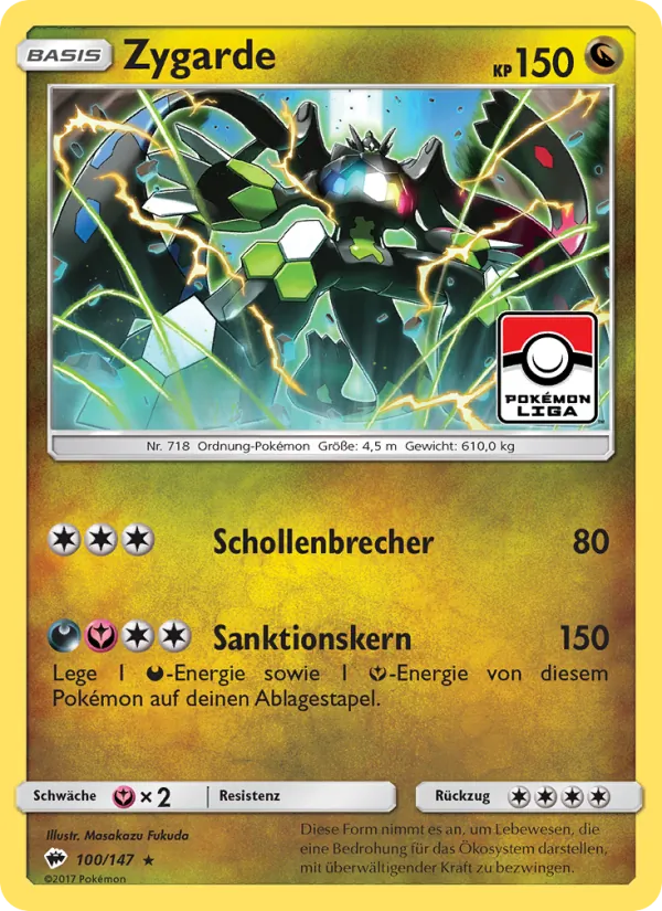 Zygarde, Nacht in Flammen No. 100