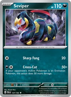 Seviper, Paldea Evolved No. 137 Normal