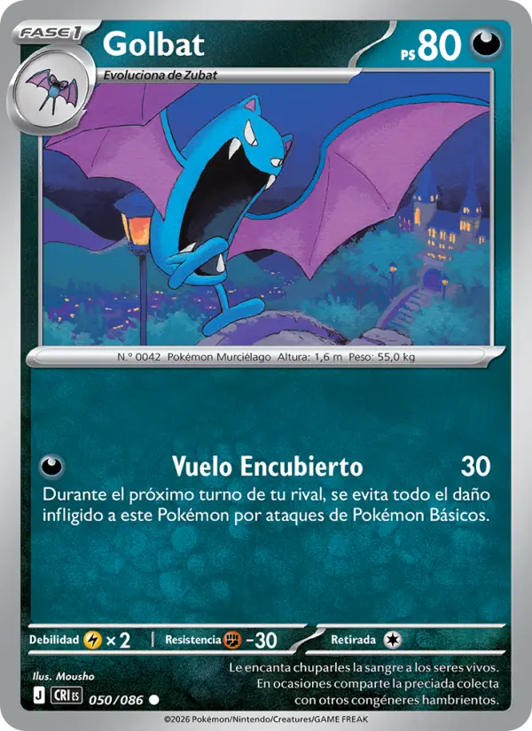Golbat, Caos Creciente No. 050