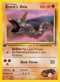 Brock's Onix, Gym Heroes Nº 69 Normal