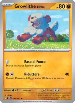 Growlithe di Hisui, Crepuscolo Mascherato No. 099 Normal
