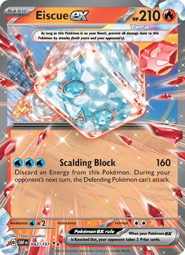 Eiscue ex, Obsidian Flames No. 042