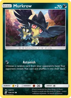 Murkrow, Unified Minds No. 128 Normal