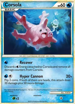 Corsola, HeartGold SoulSilver No. 37 Normal