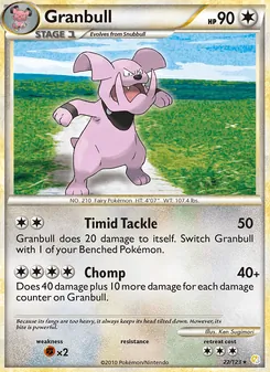 Granbull, HeartGold SoulSilver No. 22 Normal
