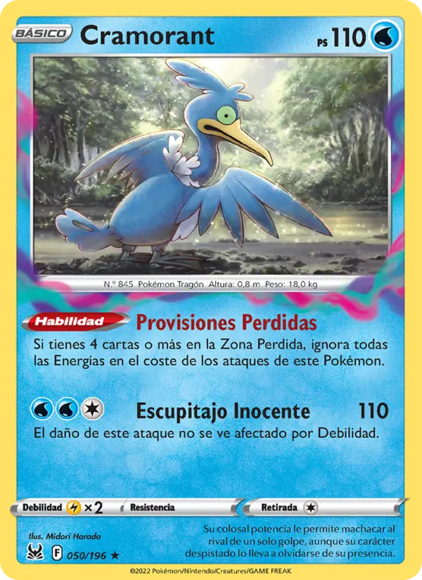 Cramorant, Origen Perdido Nº 050
