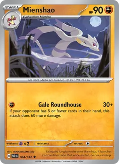 Mienshao, Stellar Crown Nº 084 Normal