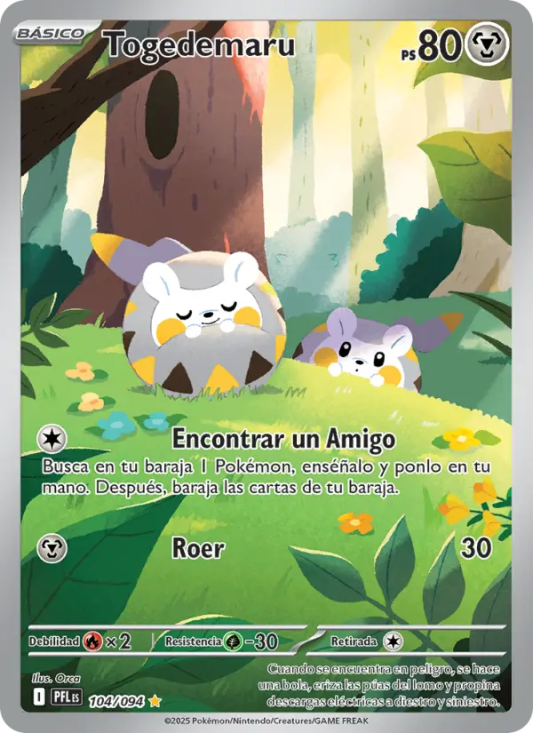 Togedemaru, Fuegos Fantasmales No. 104
