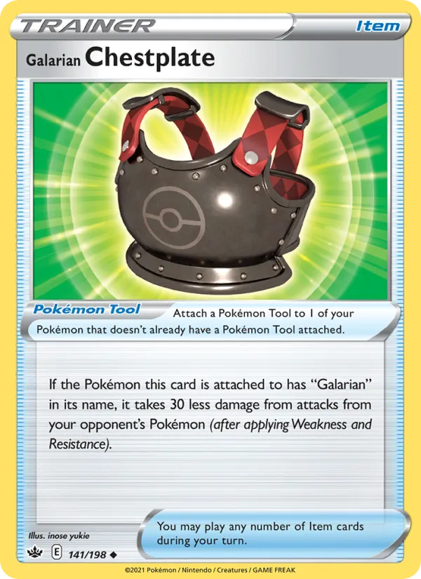 Galarian Chestplate, Chilling Reign No. 141