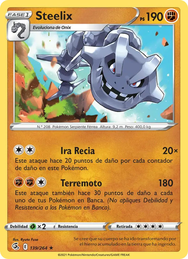 Steelix, Golpe Fusión No. 139