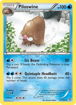 Piloswine, Plasma Storm No. 27 Normal