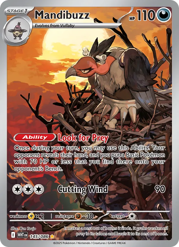 Mandibuzz, White Flare No. 145