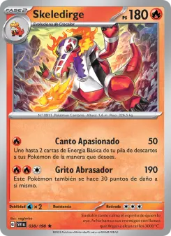 Skeledirge, Escarlata y Púrpura No. 038 Holo