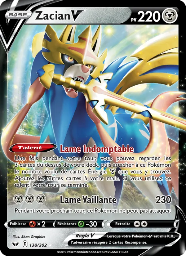 Zacian V, Épée et Bouclier No. 138