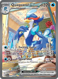 Quaquaval ex, Paldea Evolved No. 260 Holo