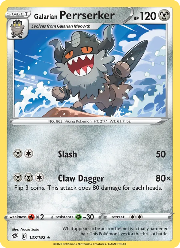 Galarian Perrserker, Rebel Clash No. 127
