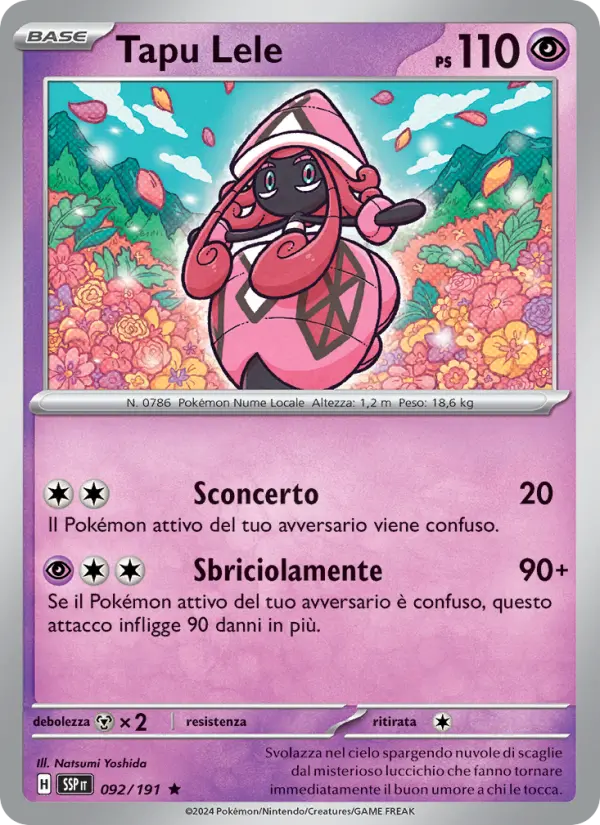 Tapu Lele, Scintille Folgoranti No. 092