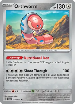Orthworm, Paldea Evolved Nº 151 Holo